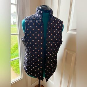 Polka Dot Puffer Vest